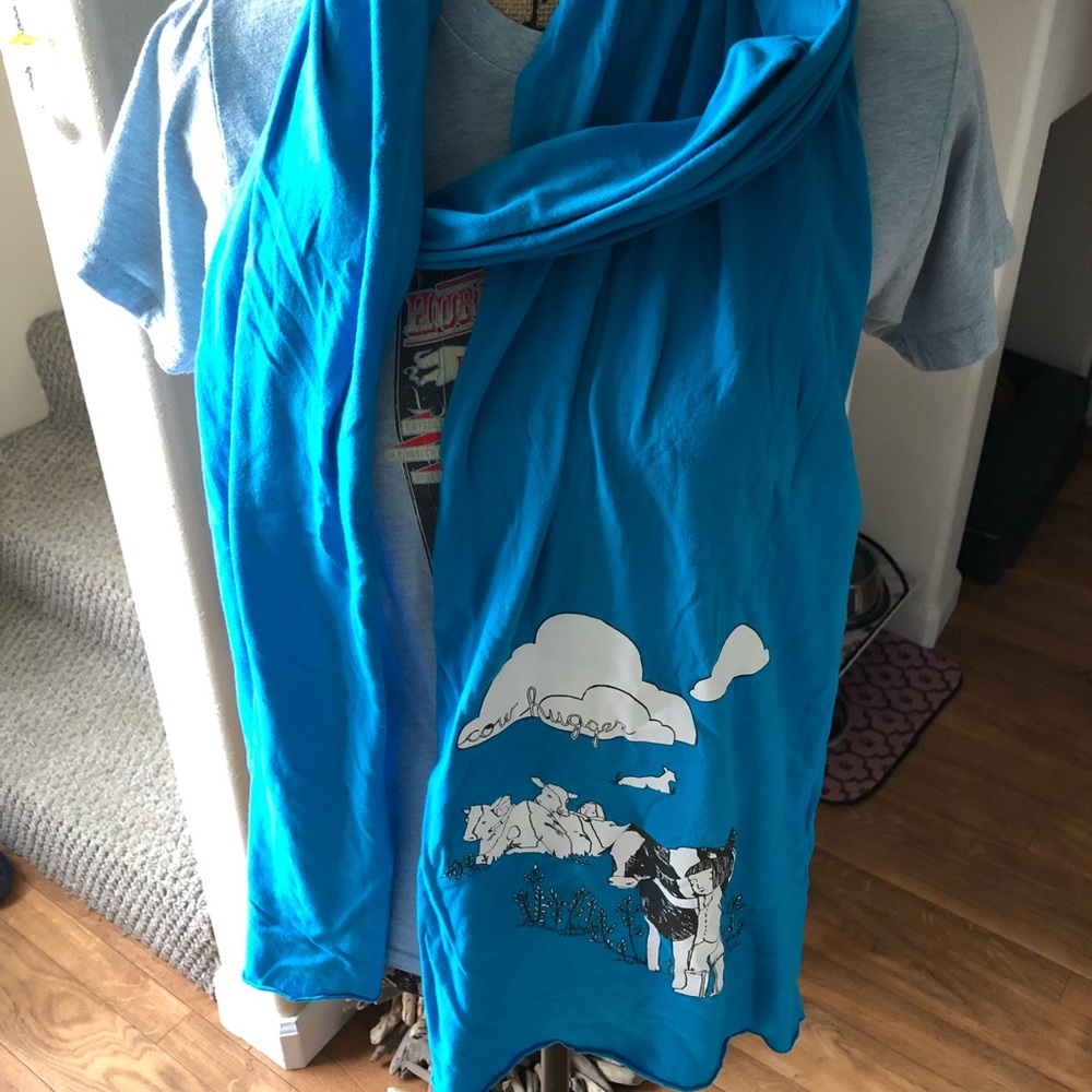 Cow Hugger Vegan/PITA Scarf